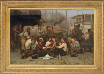 Le Midi des débardeurs, 1879